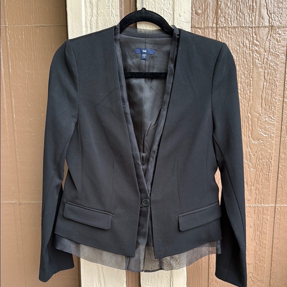 GAP Black Blazer Tailored Suit Jacket